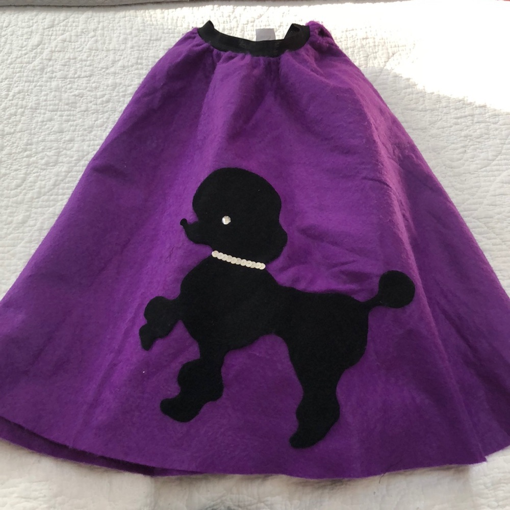 Youth 70s Poodle Skirt